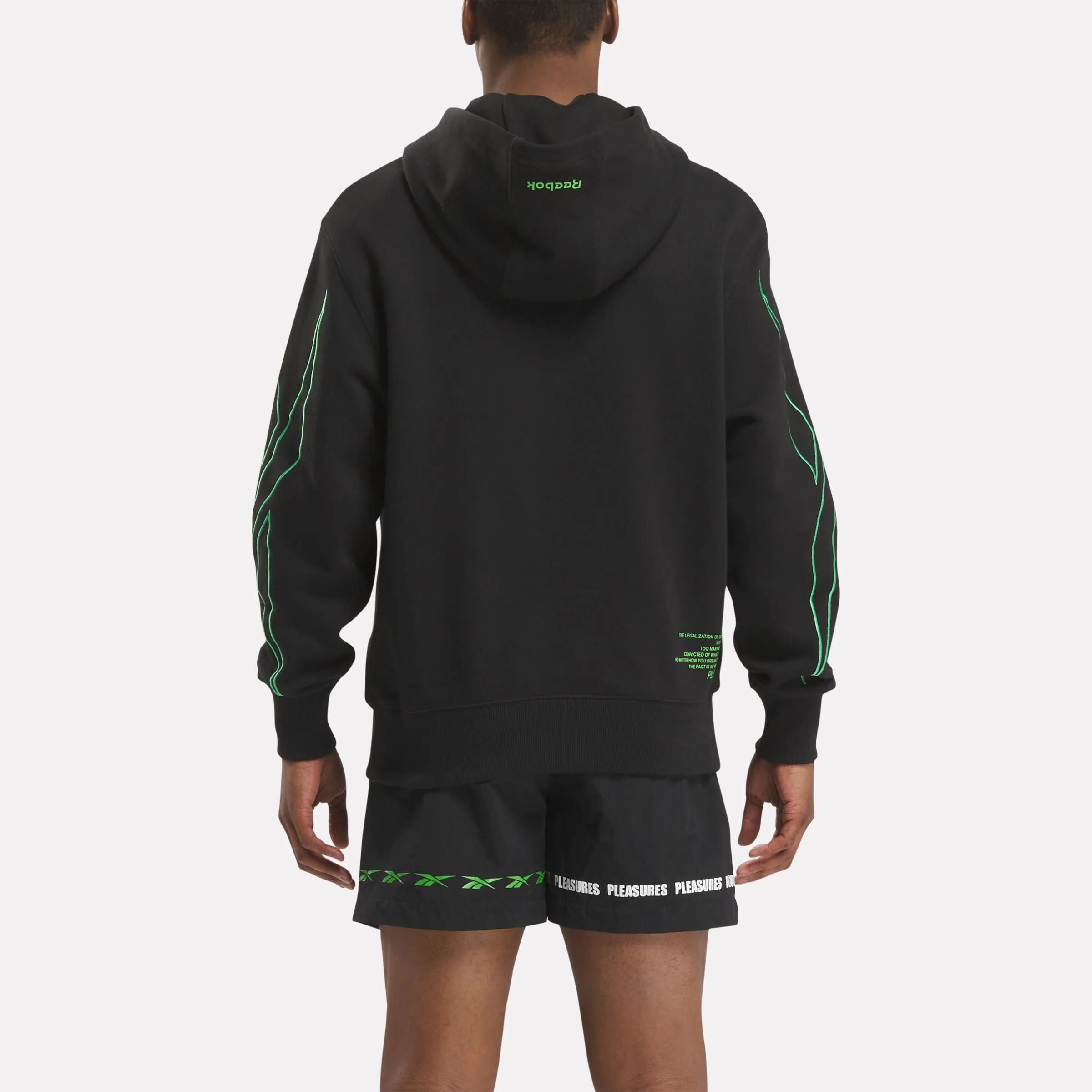 Reebok X Pleasures Hoodie Black