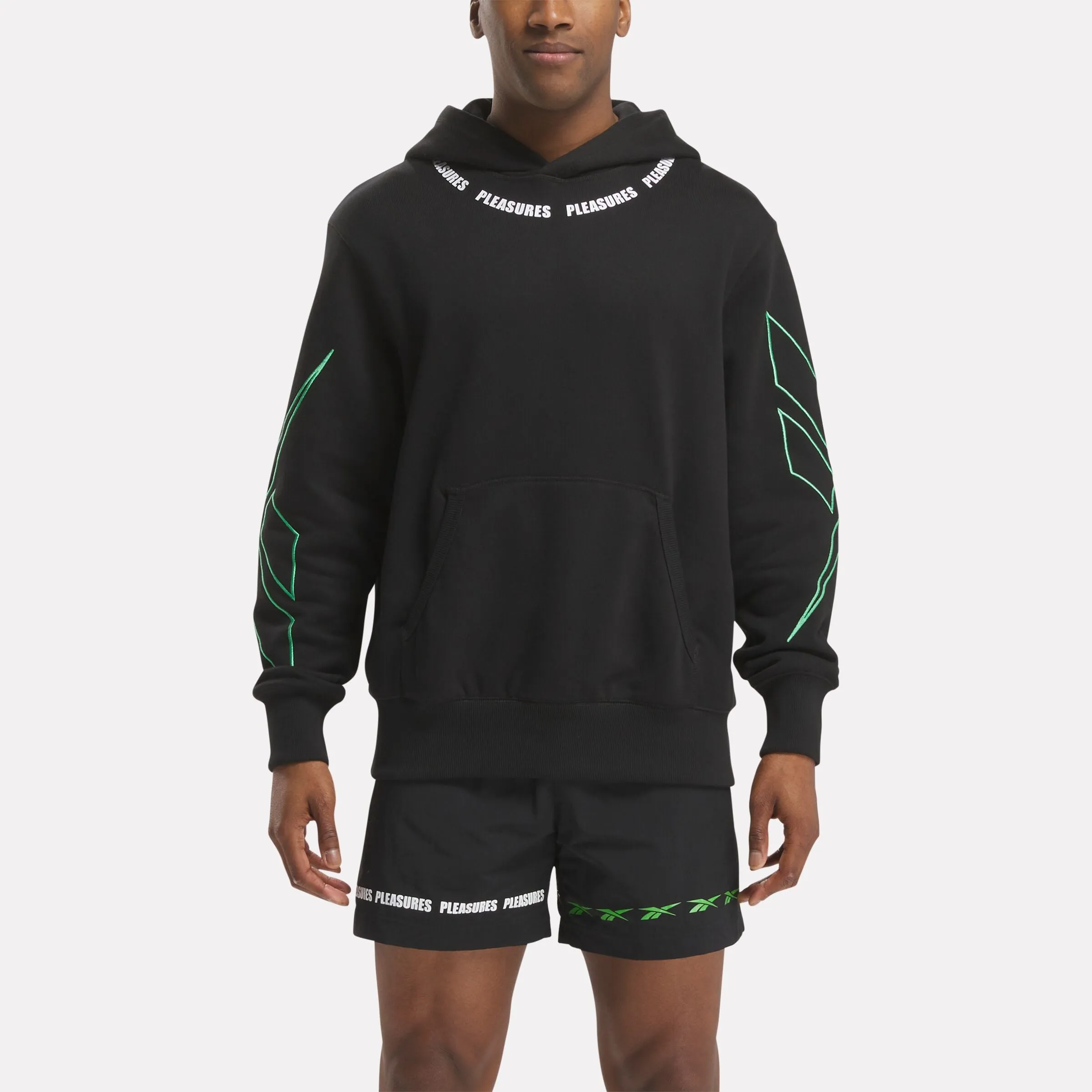 Reebok X Pleasures Hoodie Black