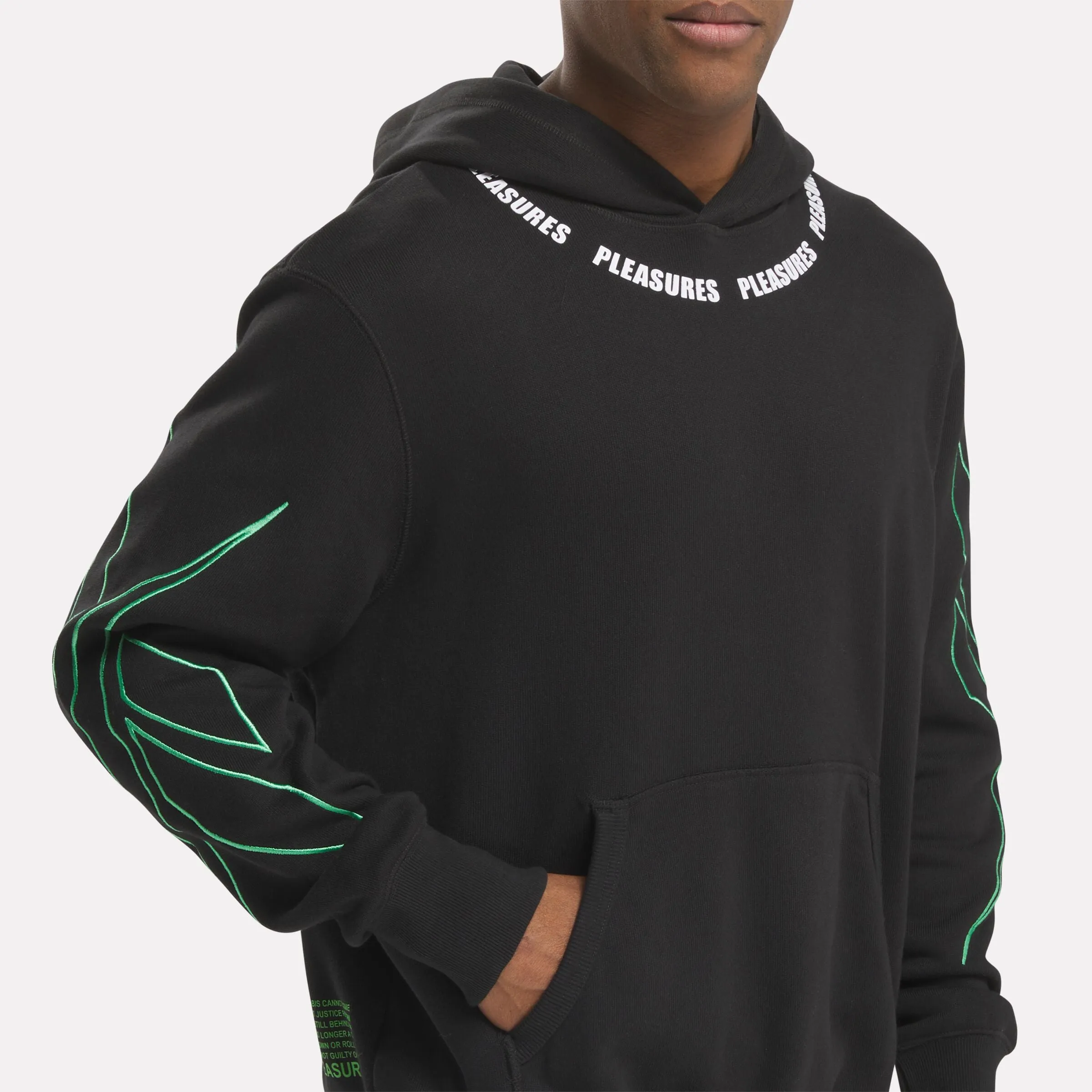 Reebok X Pleasures Hoodie Black