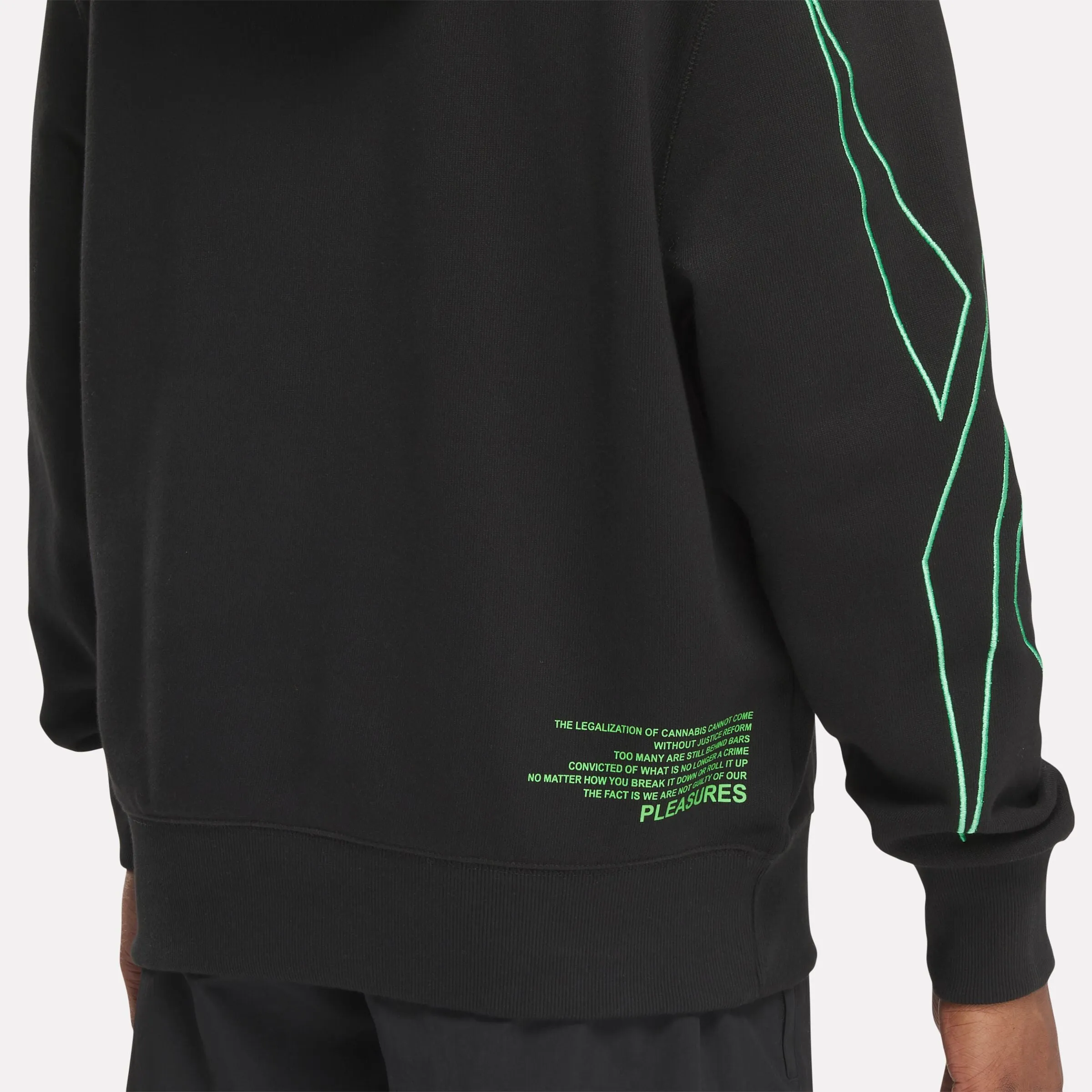 Reebok X Pleasures Hoodie Black