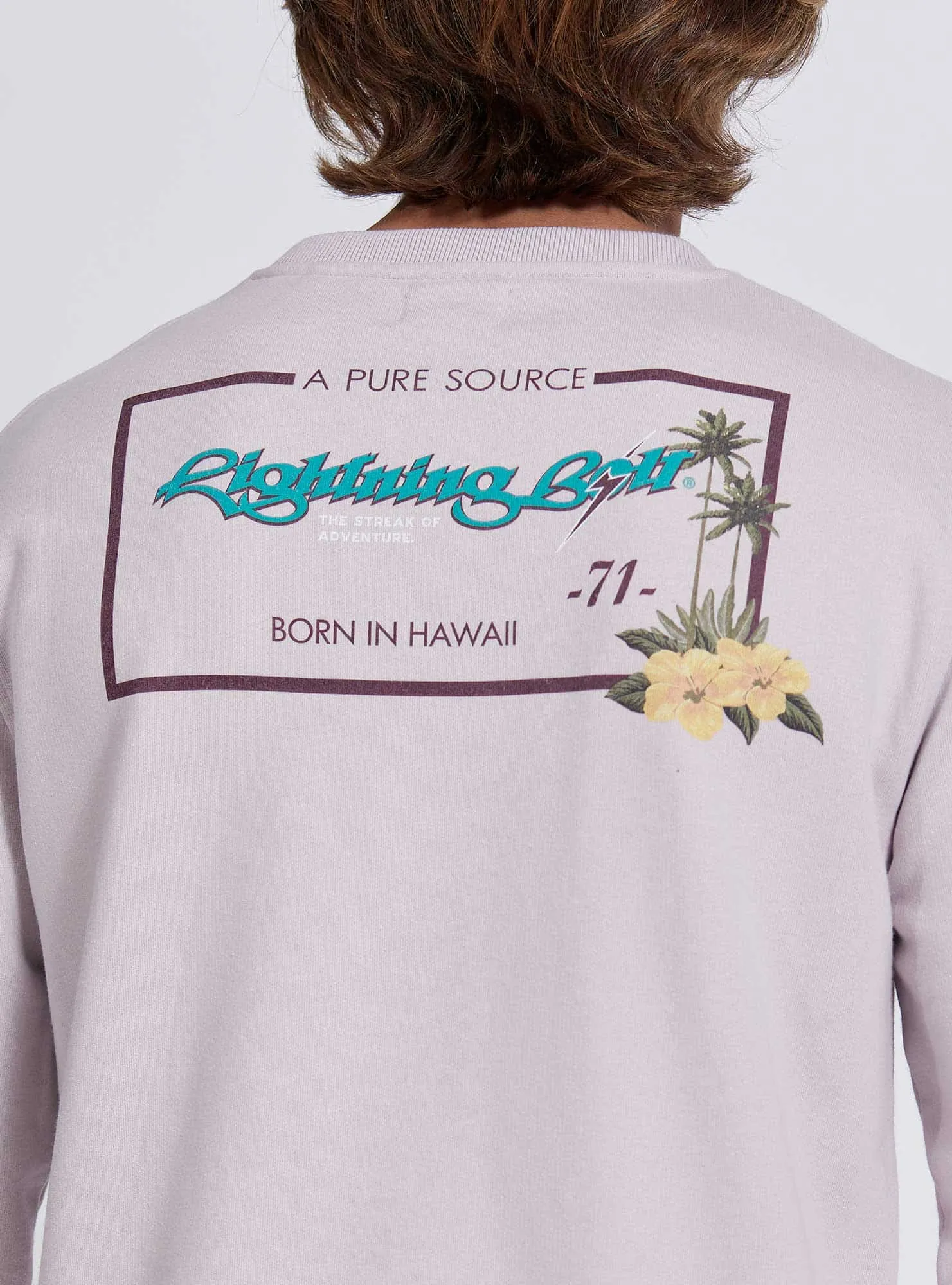 REGULAR SWEATSHIRT WITH FRONT AND BACK PRINT