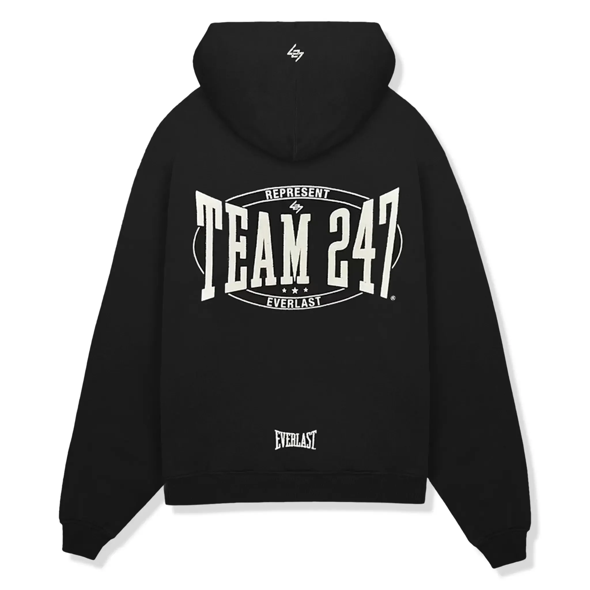 Represent 247 X Everlast Training Camp Boxy Off Black Hoodie