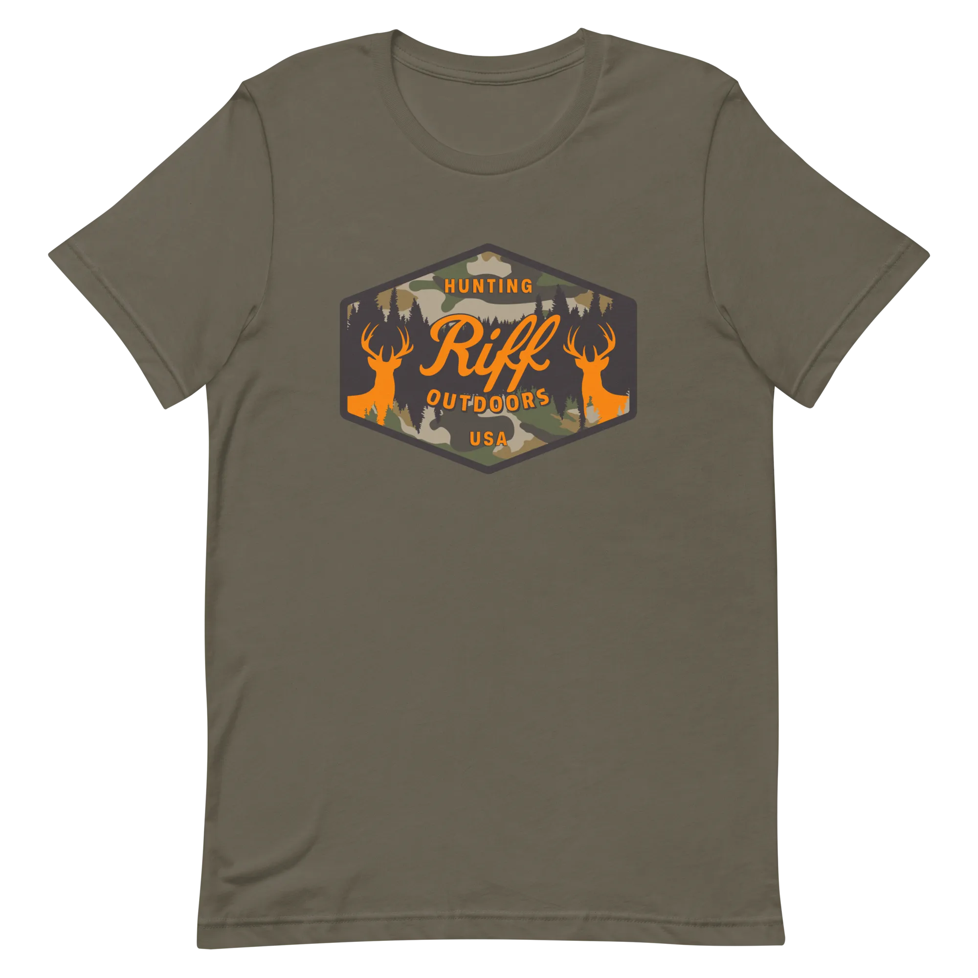 RIFF Outdoors Camo Hunting Badge T-Shirt