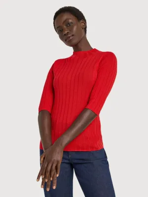Rip Pullover Short Arm GOTS Midnight Women | Lanius