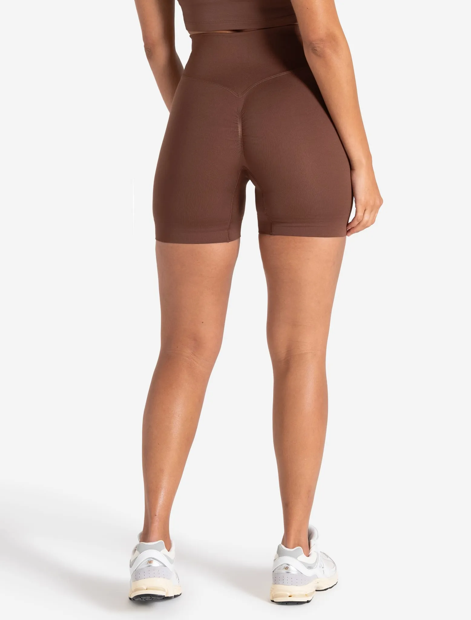 Sculpt Seamless Scrunch Shorts - Cocoa Brown