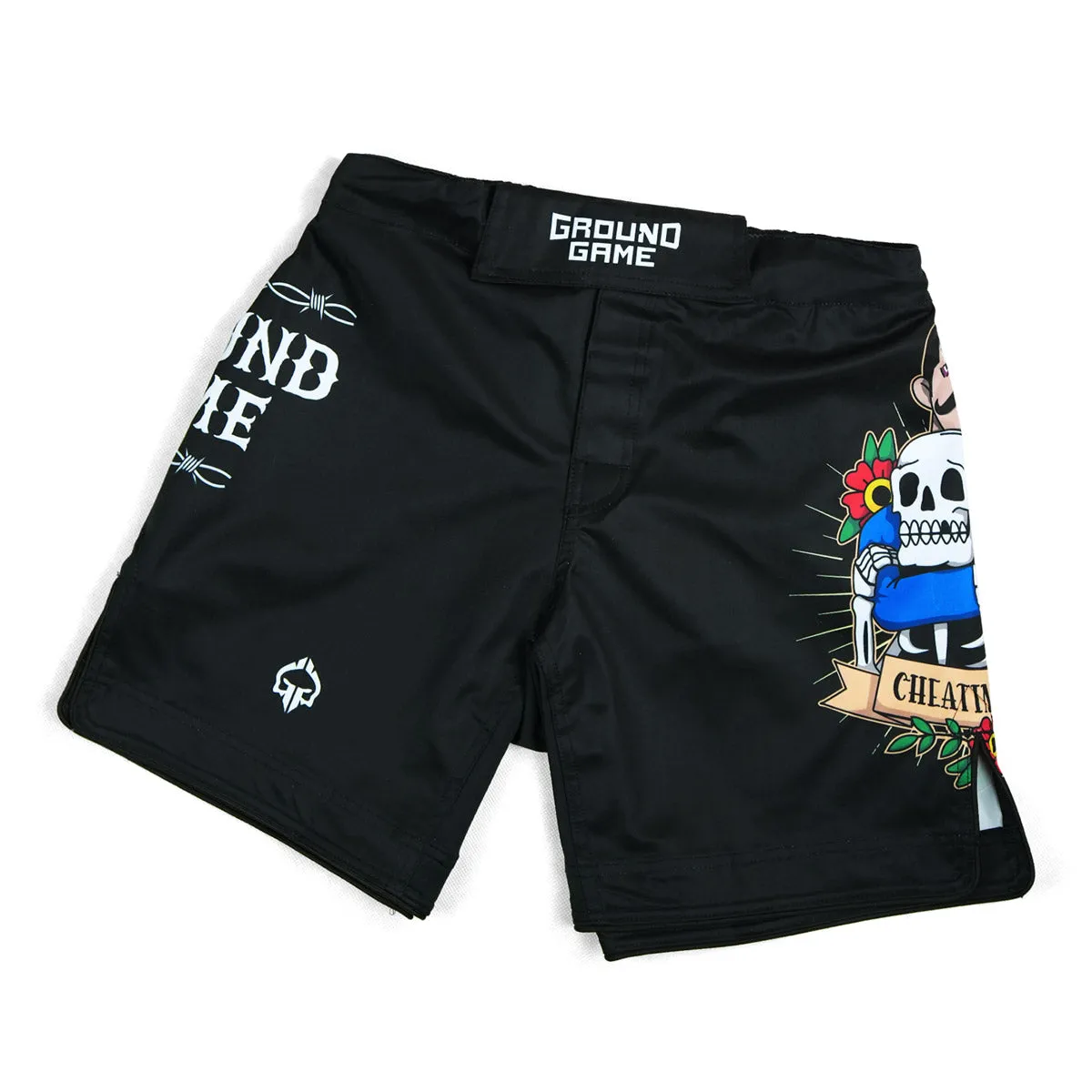 Short BJJ / MMA GROUND GAME Oldschool - Negru - Barbati