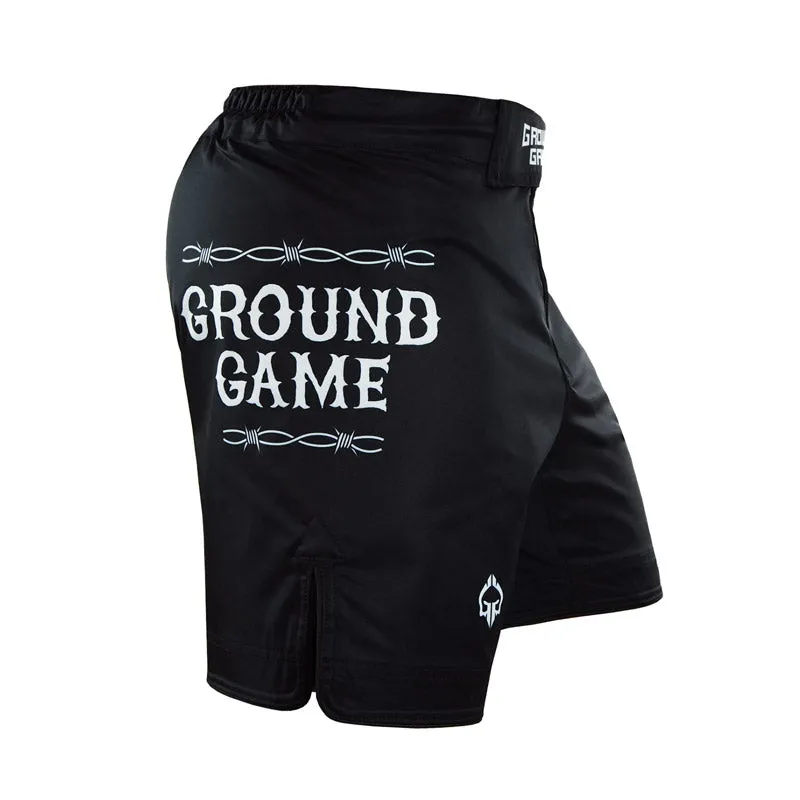 Short BJJ / MMA GROUND GAME Oldschool - Negru - Barbati