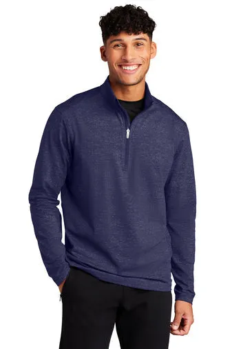 Sport-Tek ® ST855 Sport-Wick ® Stretch Reflective Heather 1/2-Zip Pullover