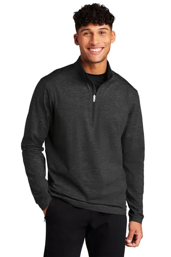 Sport-Tek ® ST855 Sport-Wick ® Stretch Reflective Heather 1/2-Zip Pullover