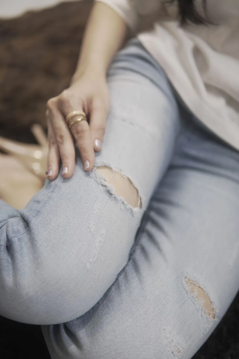 Sugar Skinny Ripped Jeans