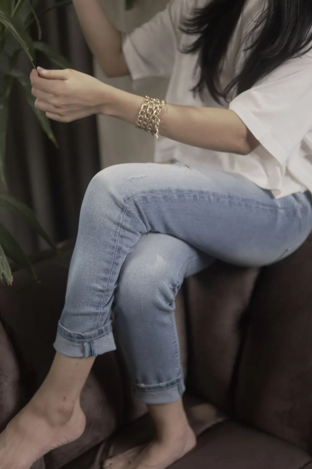 Sugar Skinny Ripped Jeans