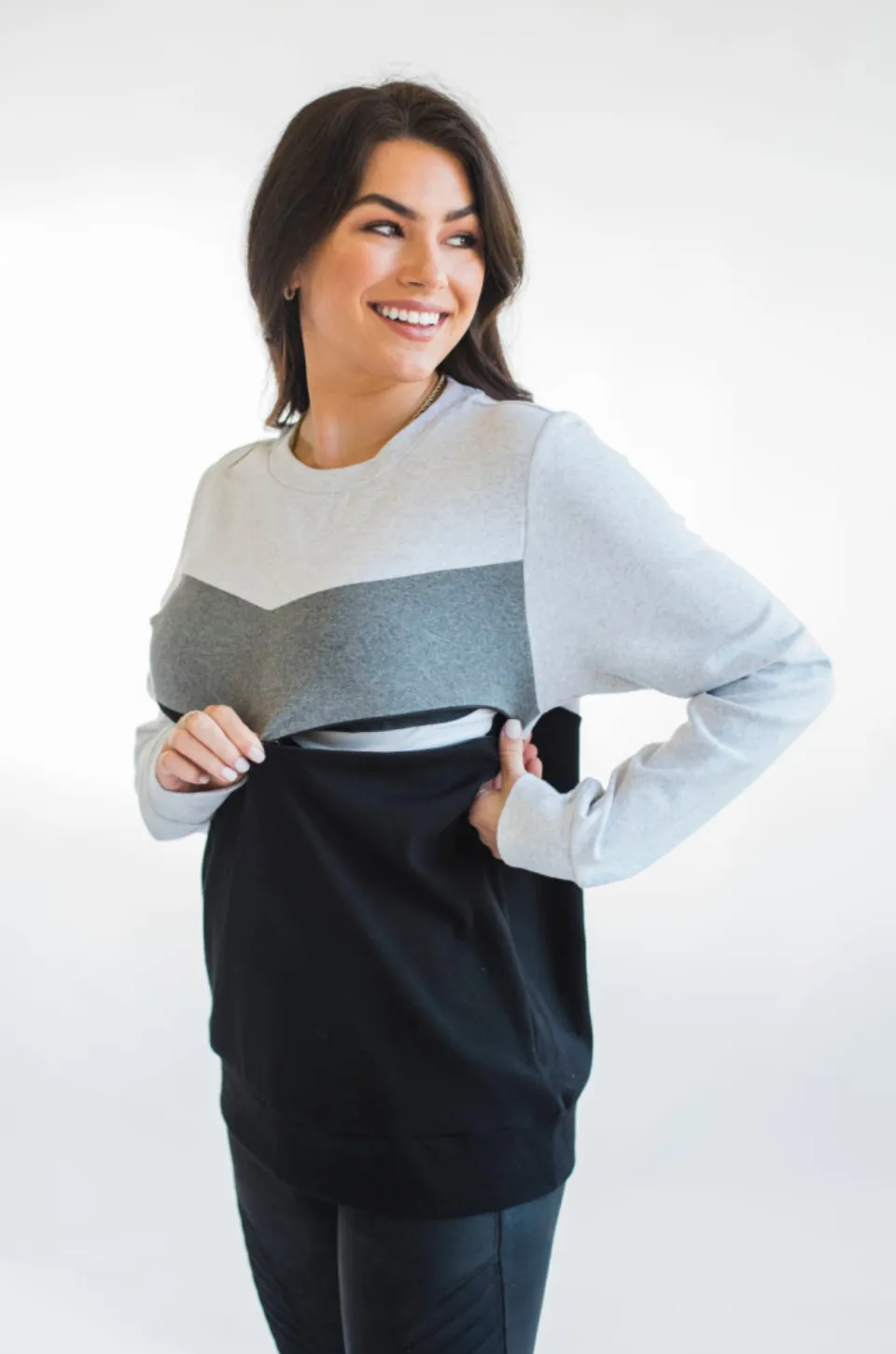 Sweetheart Nursing Sweatshirt- Gray