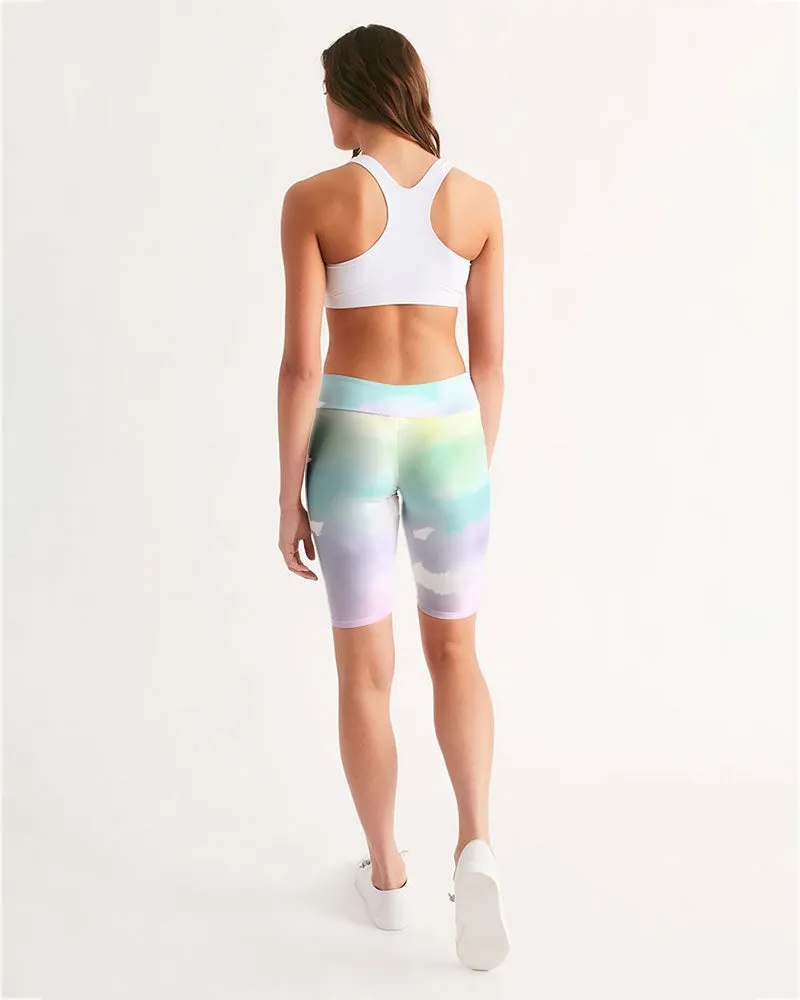 Tayrona Tie-Dye Women's Mid-Rise Bike Shorts