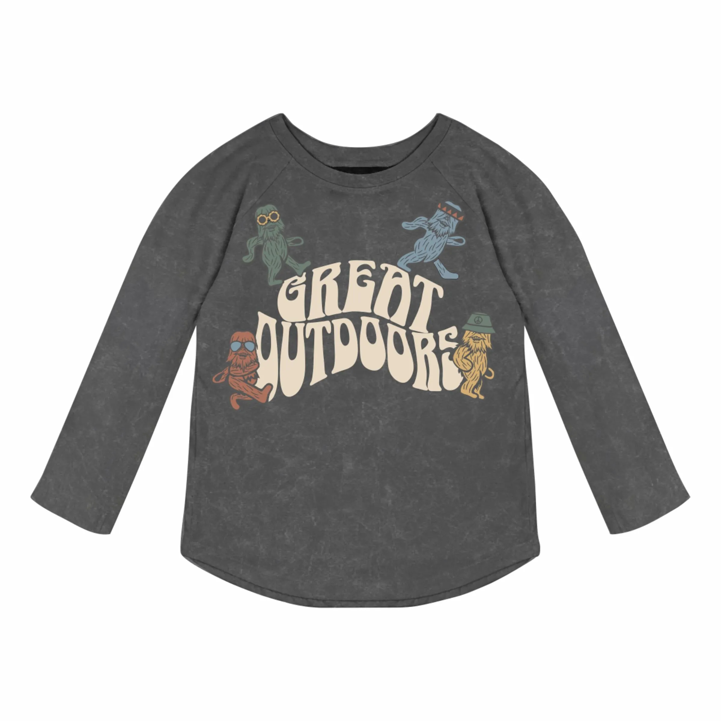 Tiny Whales Great Outdoors Raglan
