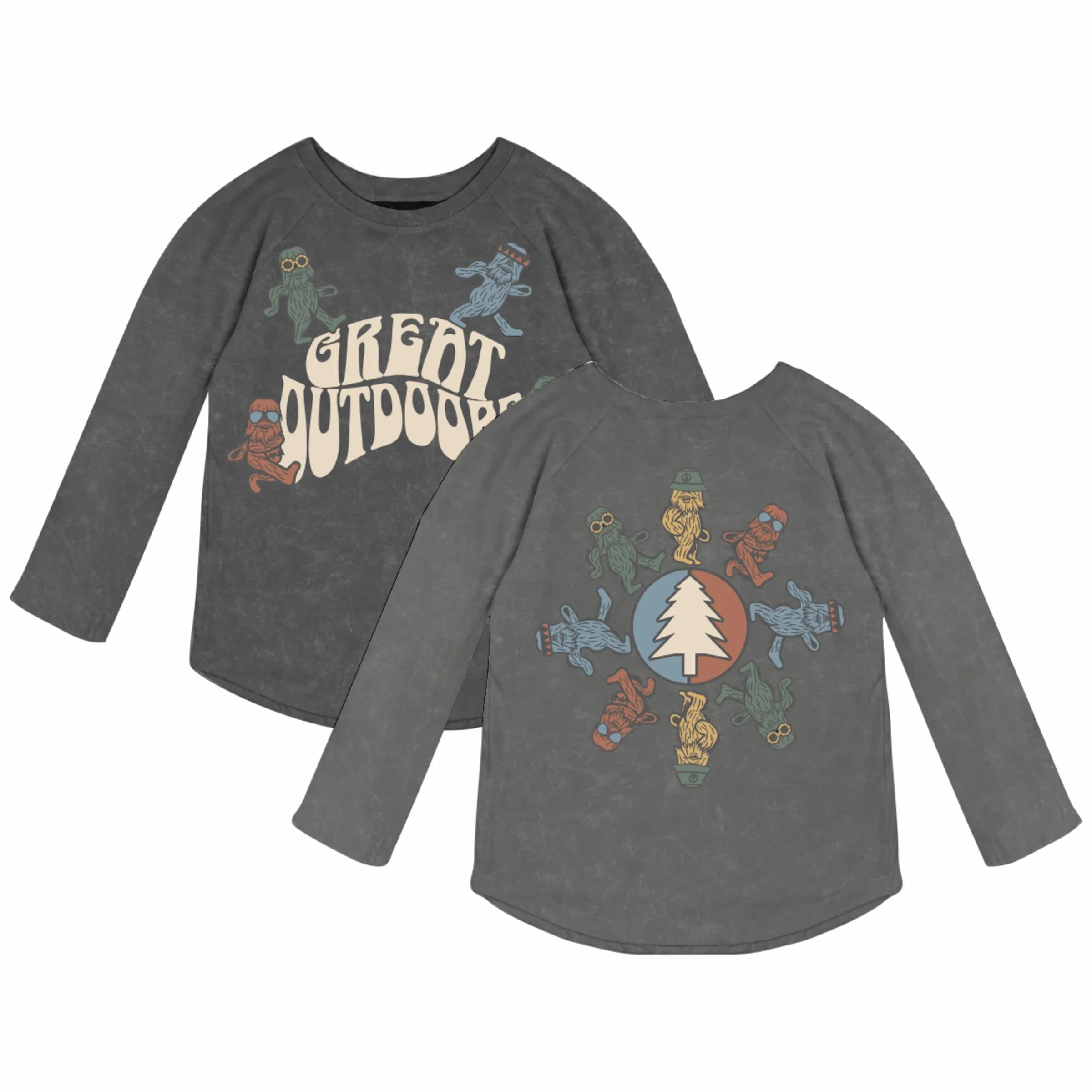 Tiny Whales Great Outdoors Raglan