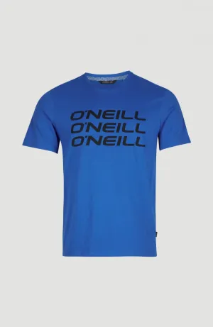 Triple Stack T-Shirt | Victoria Blue -A