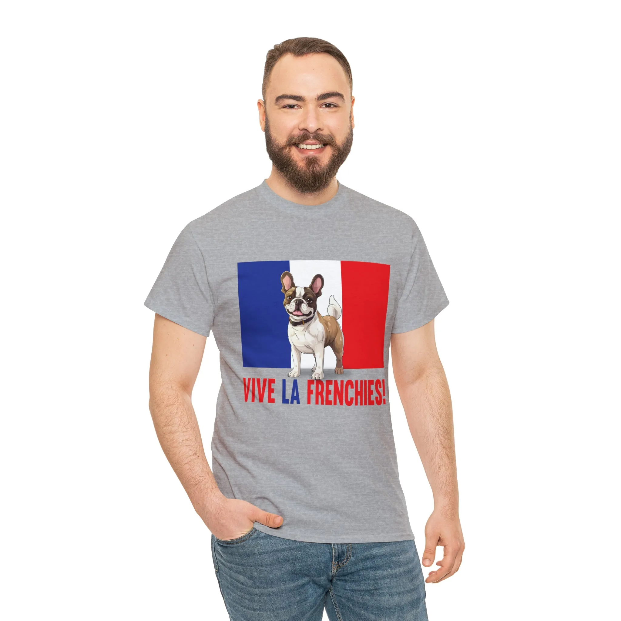 Vive La Frenchies - In this super comfortable cotton tee