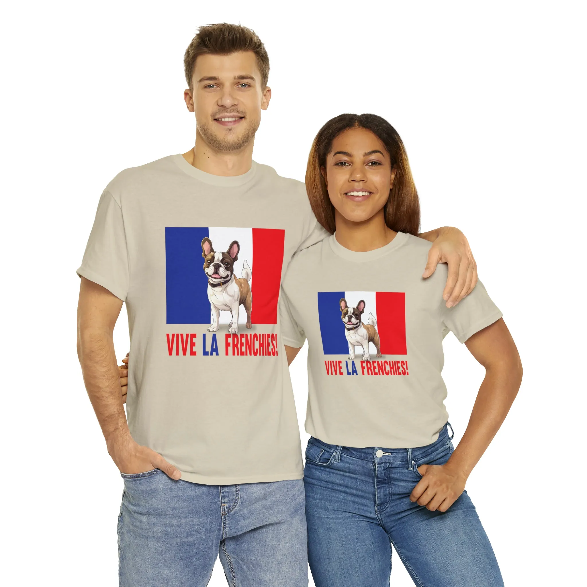 Vive La Frenchies - In this super comfortable cotton tee