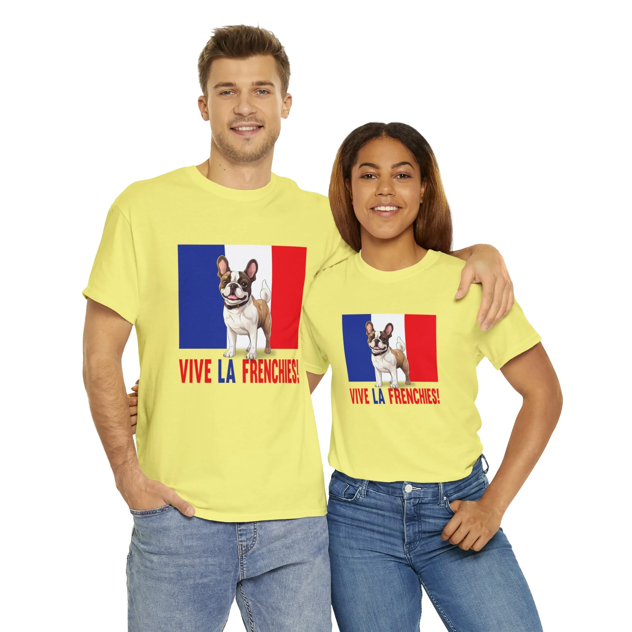 Vive La Frenchies - In this super comfortable cotton tee