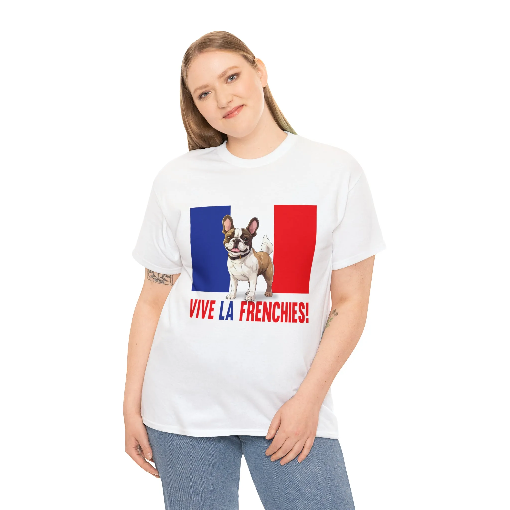 Vive La Frenchies - In this super comfortable cotton tee
