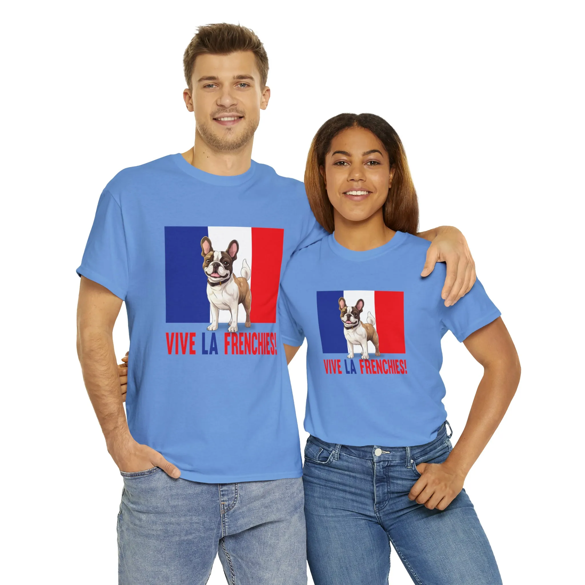 Vive La Frenchies - In this super comfortable cotton tee
