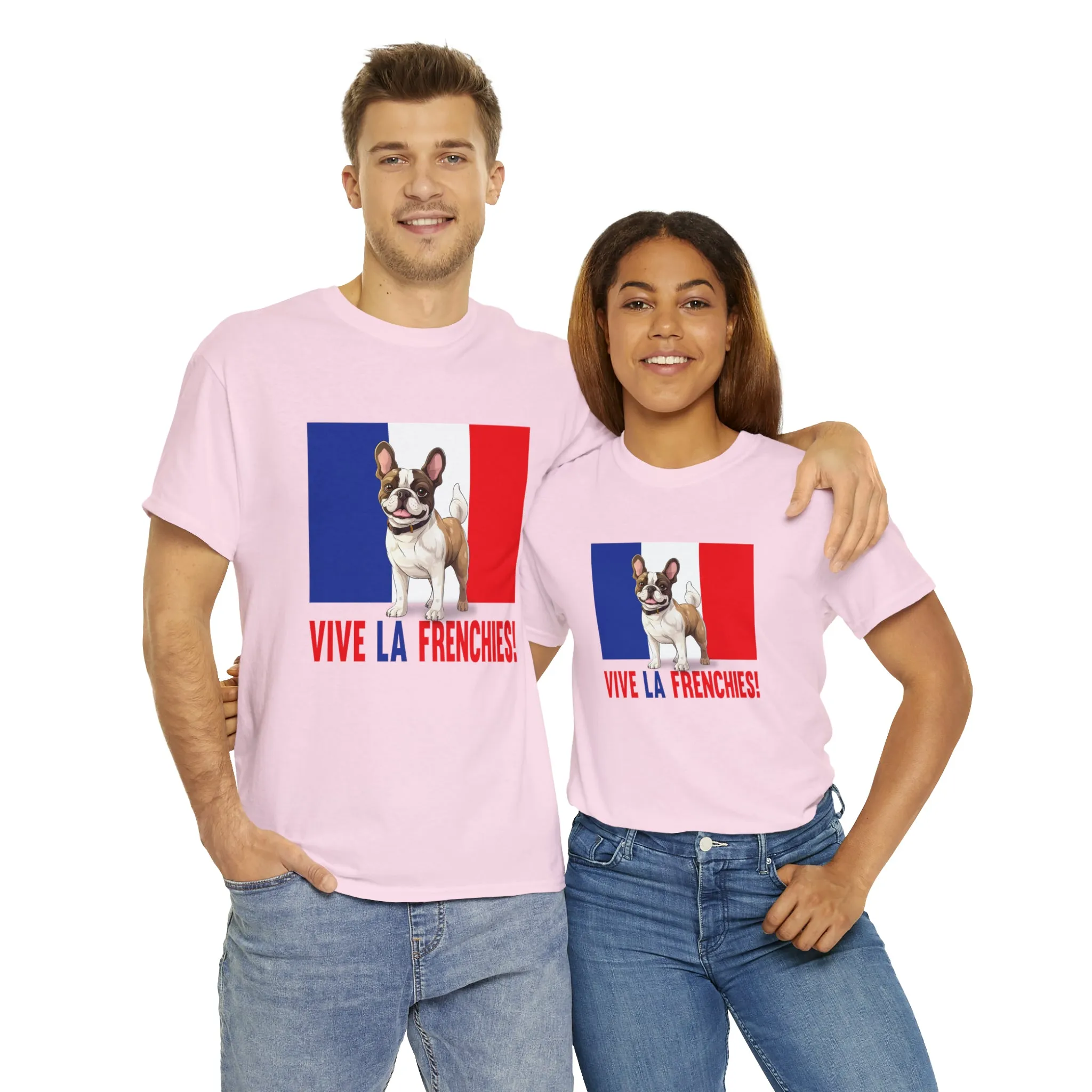 Vive La Frenchies - In this super comfortable cotton tee