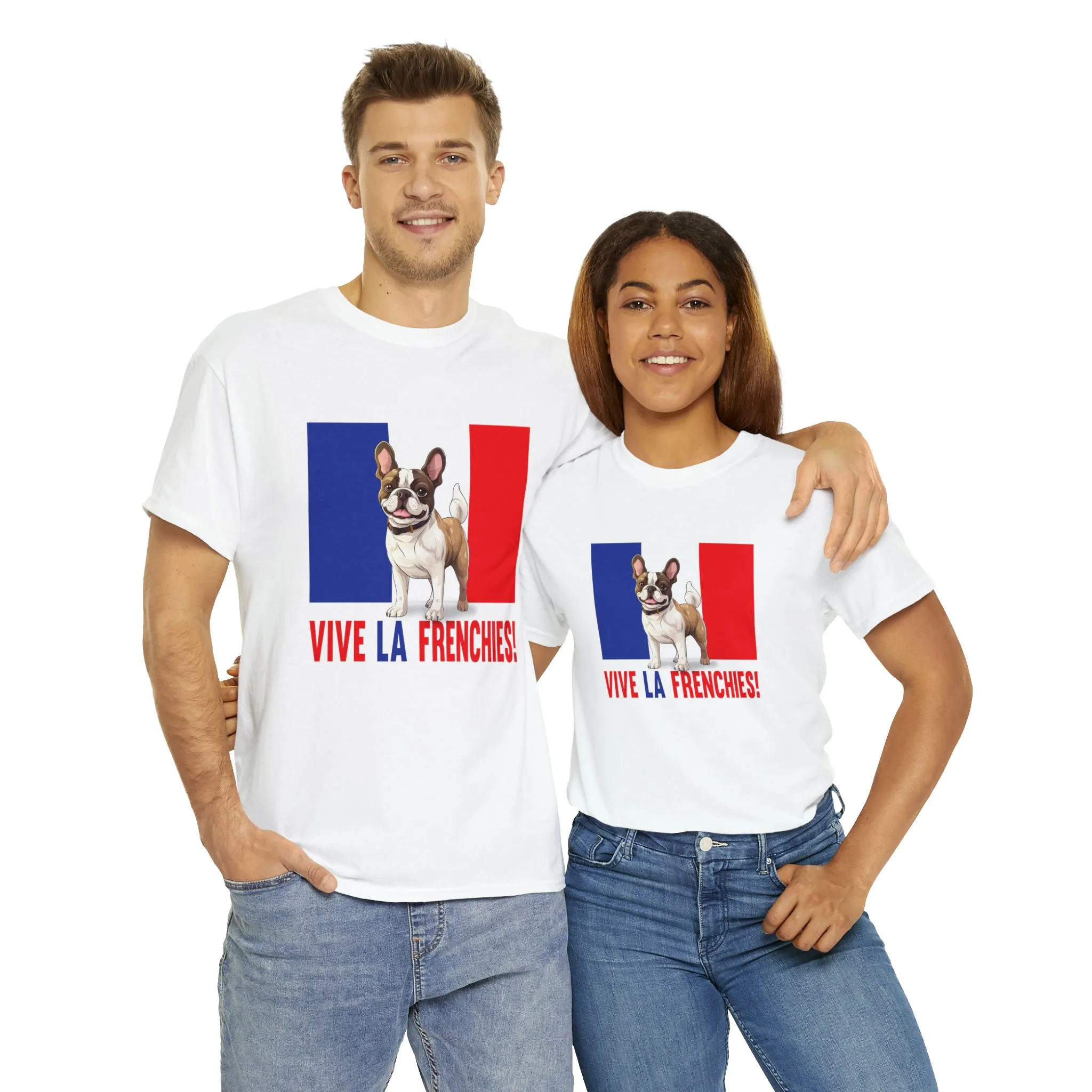 Vive La Frenchies - In this super comfortable cotton tee