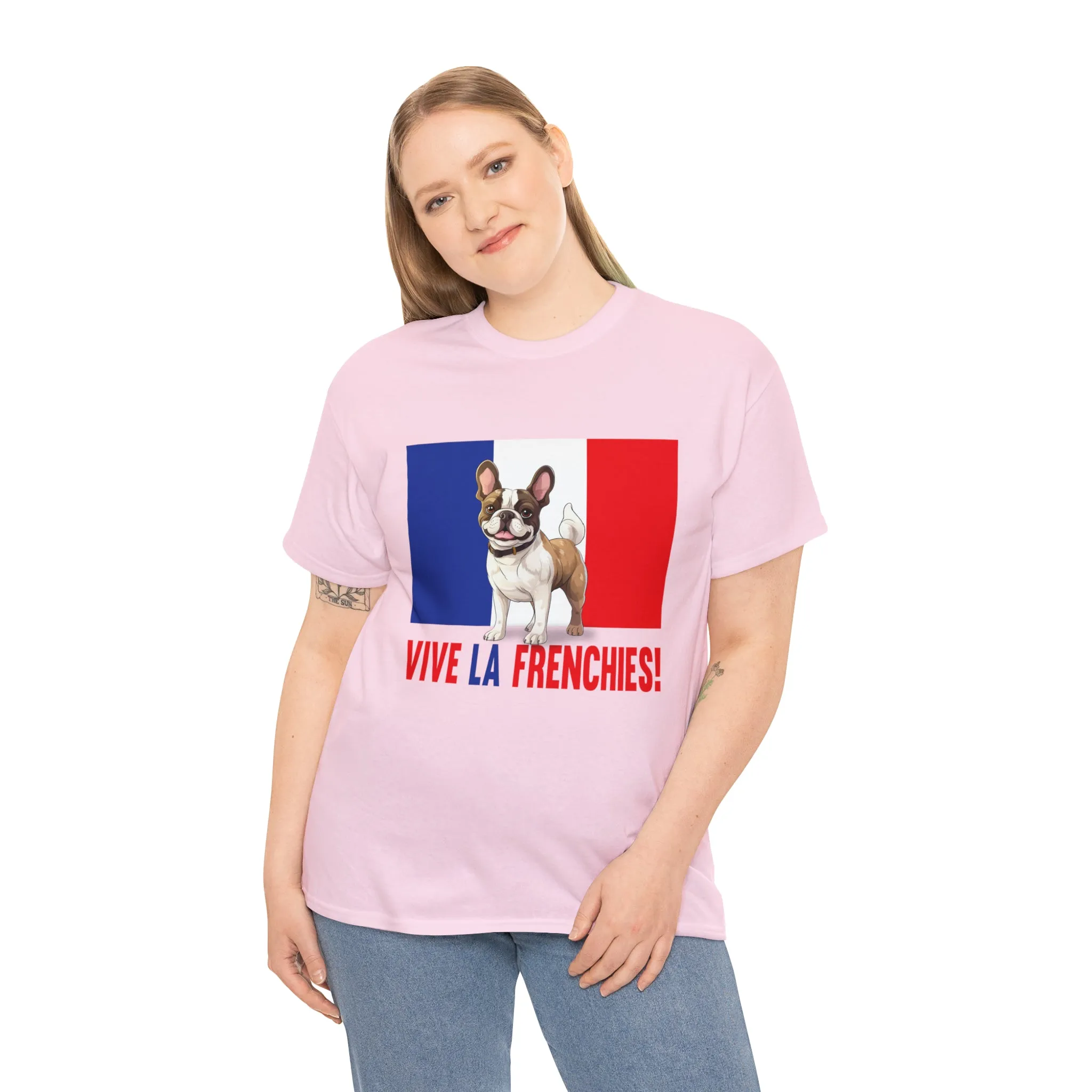 Vive La Frenchies - In this super comfortable cotton tee