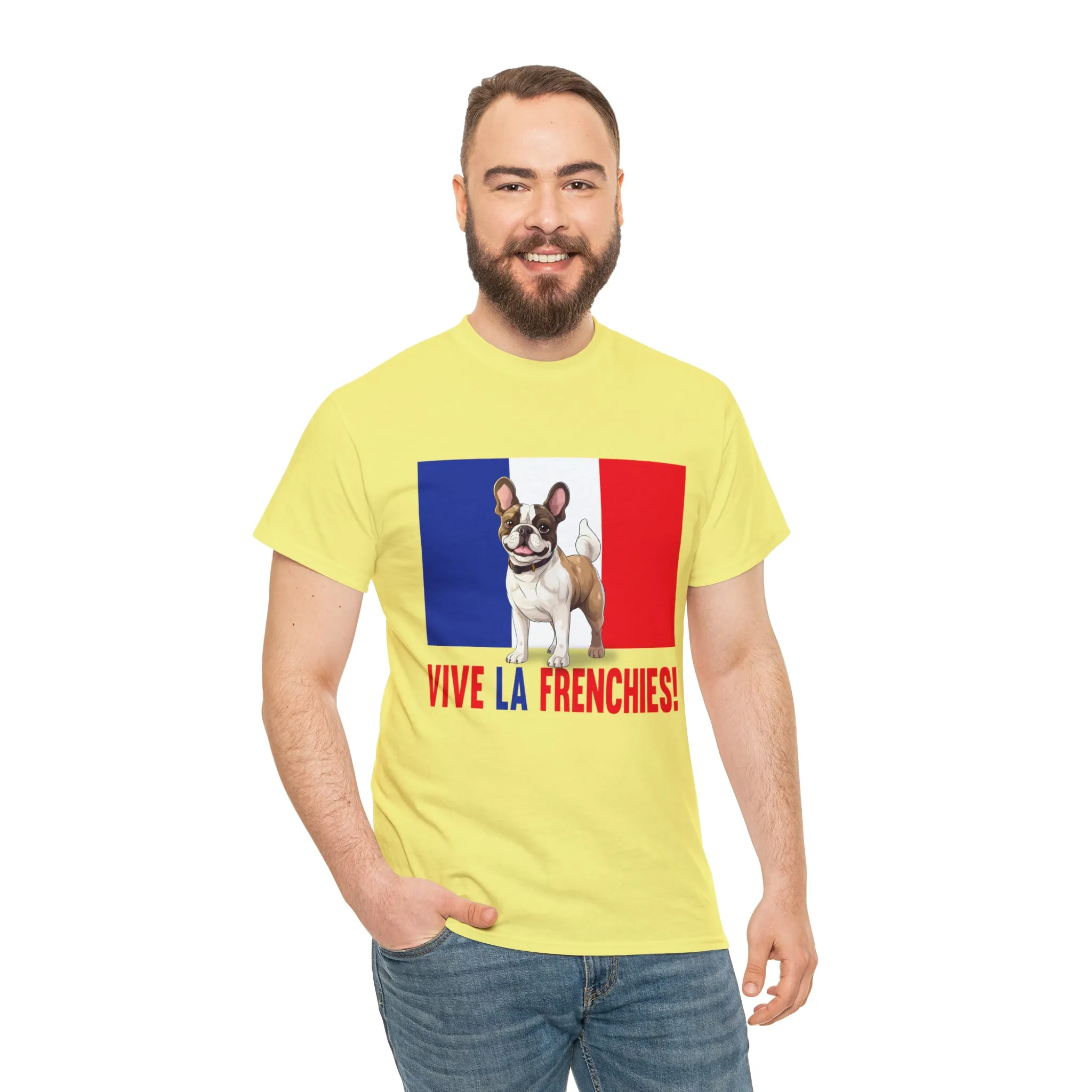 Vive La Frenchies - In this super comfortable cotton tee