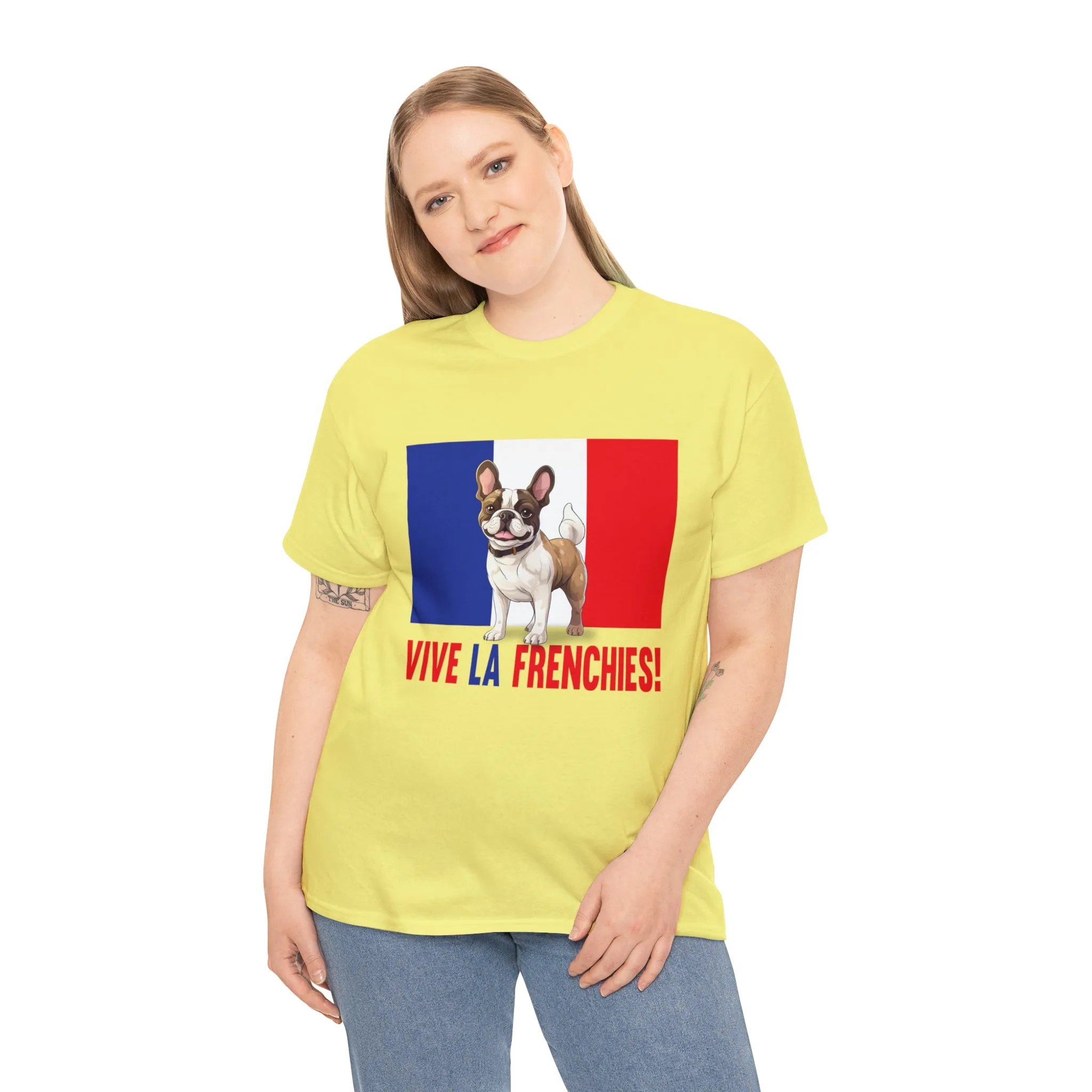 Vive La Frenchies - In this super comfortable cotton tee