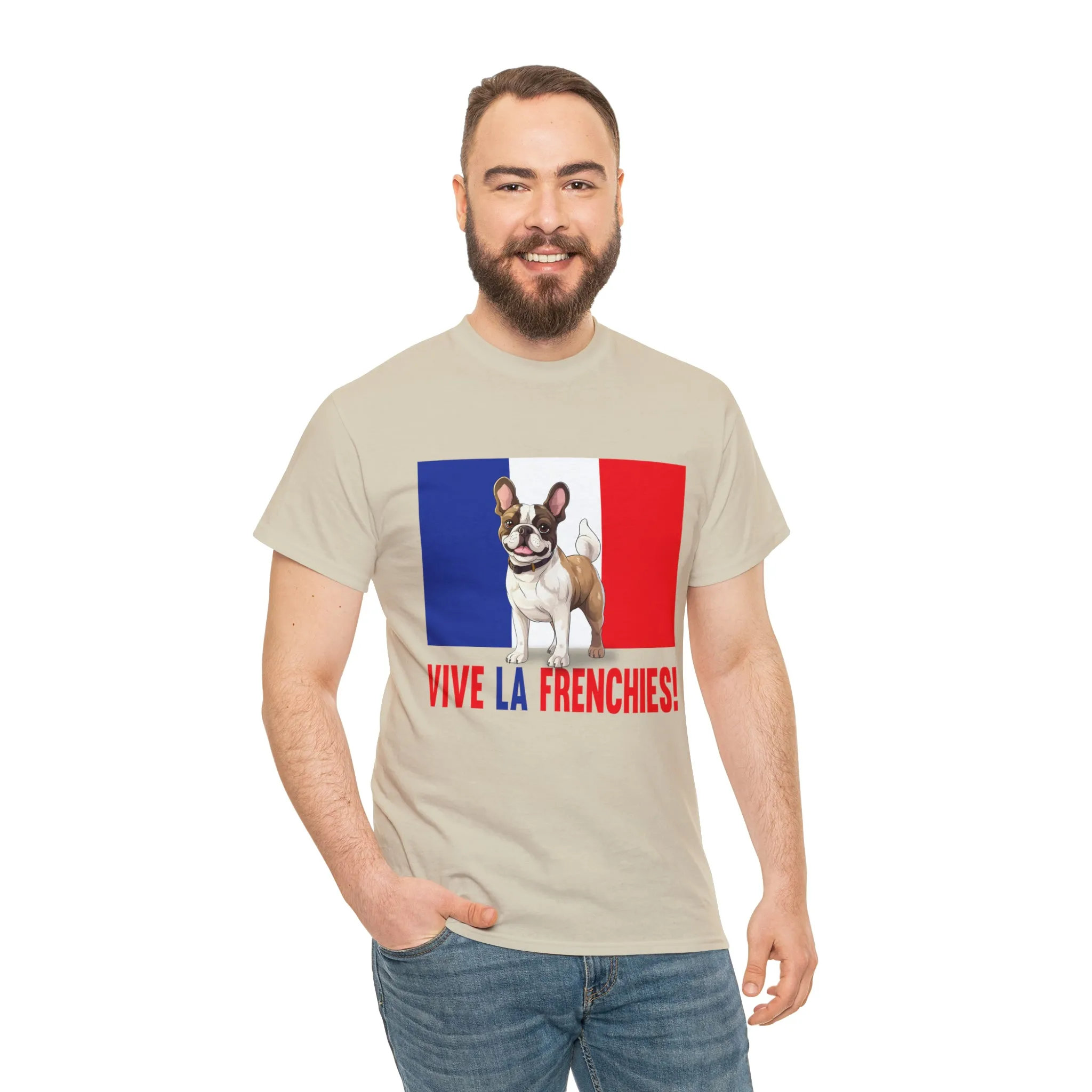 Vive La Frenchies - In this super comfortable cotton tee
