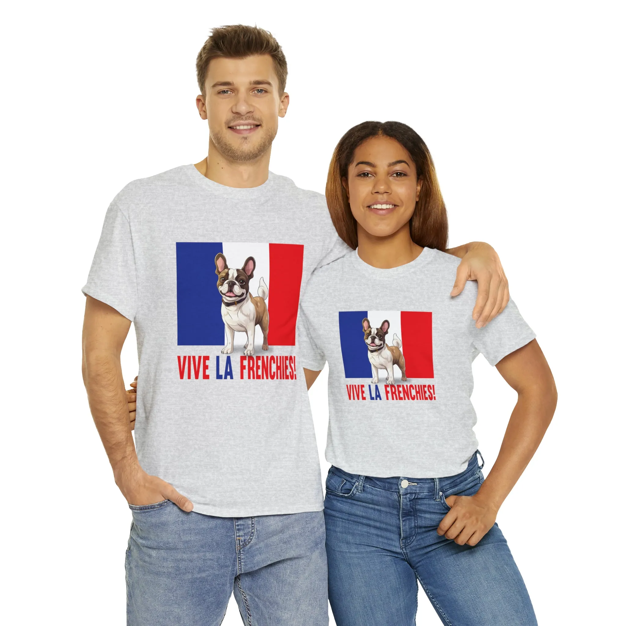 Vive La Frenchies - In this super comfortable cotton tee