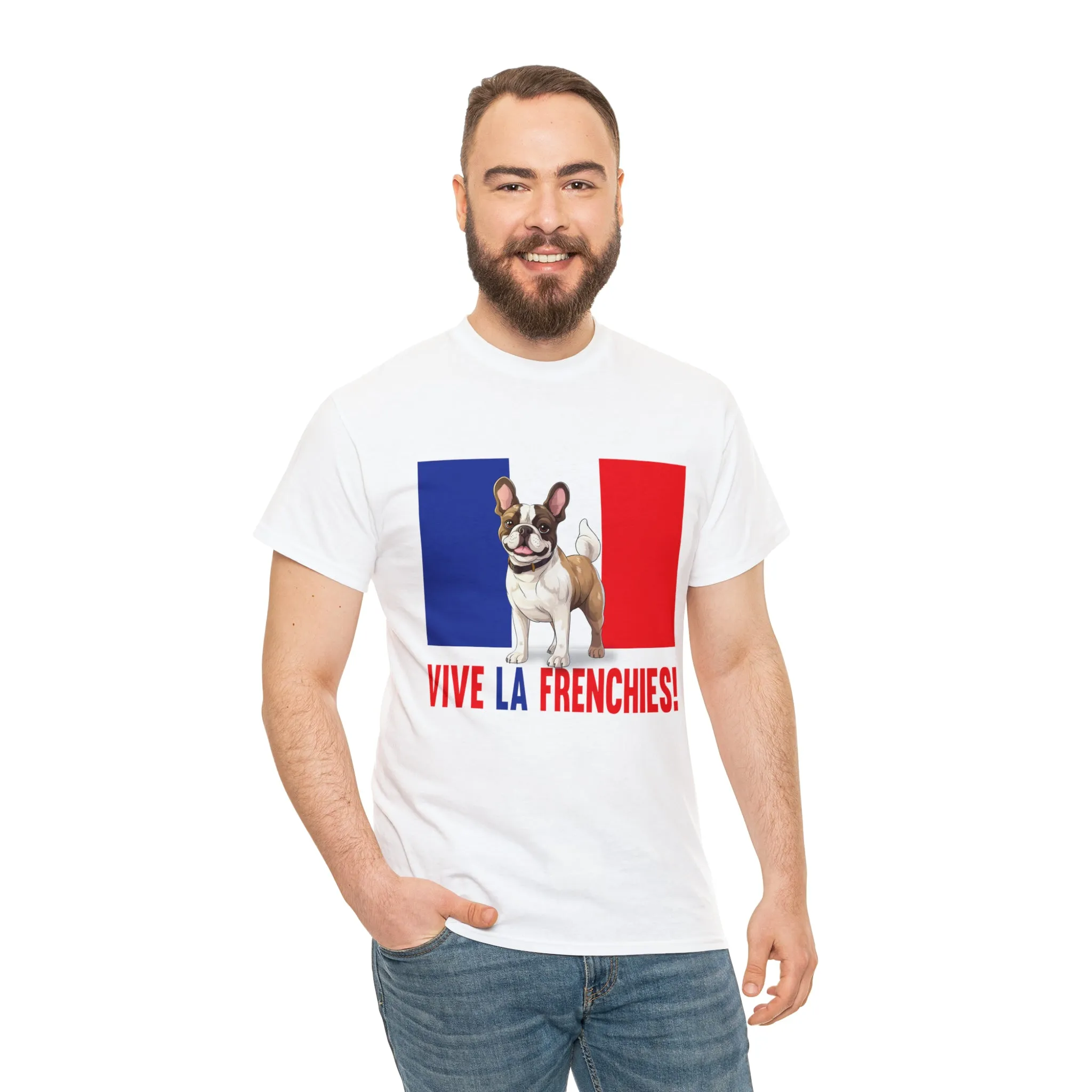 Vive La Frenchies - In this super comfortable cotton tee