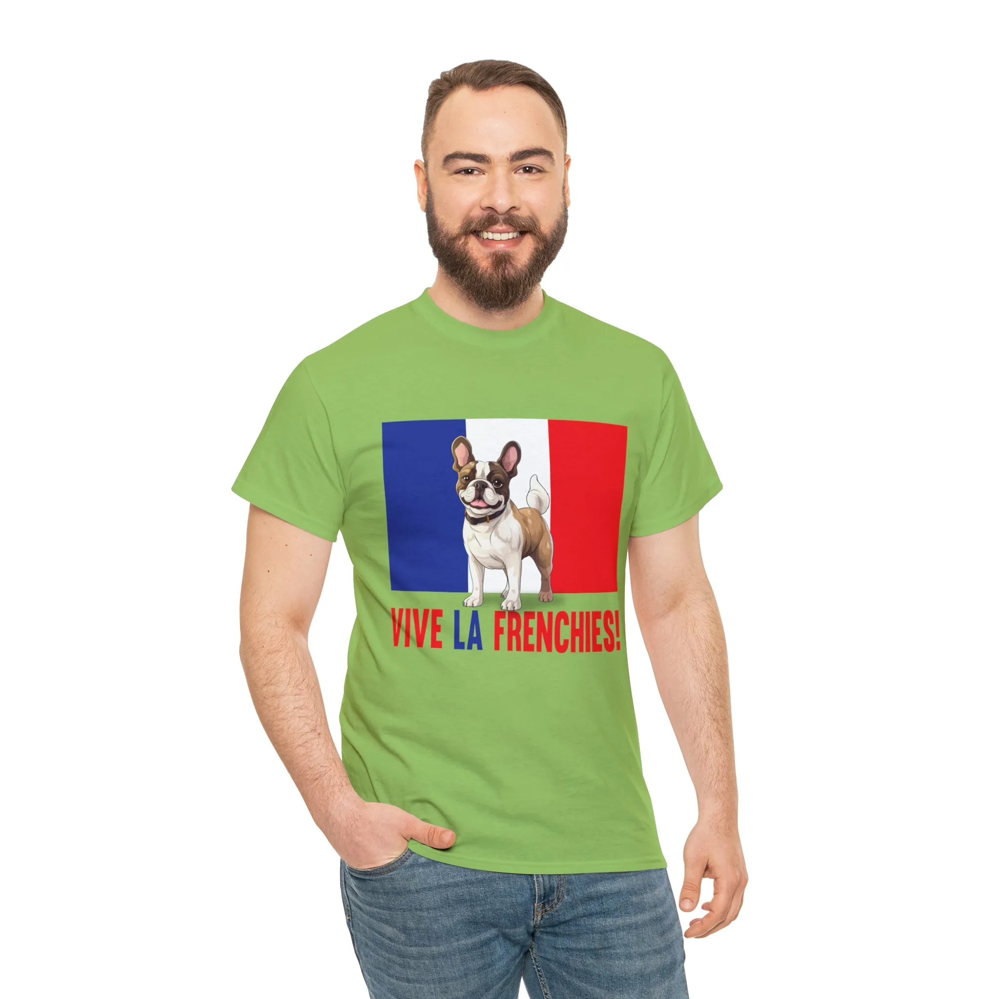 Vive La Frenchies - In this super comfortable cotton tee