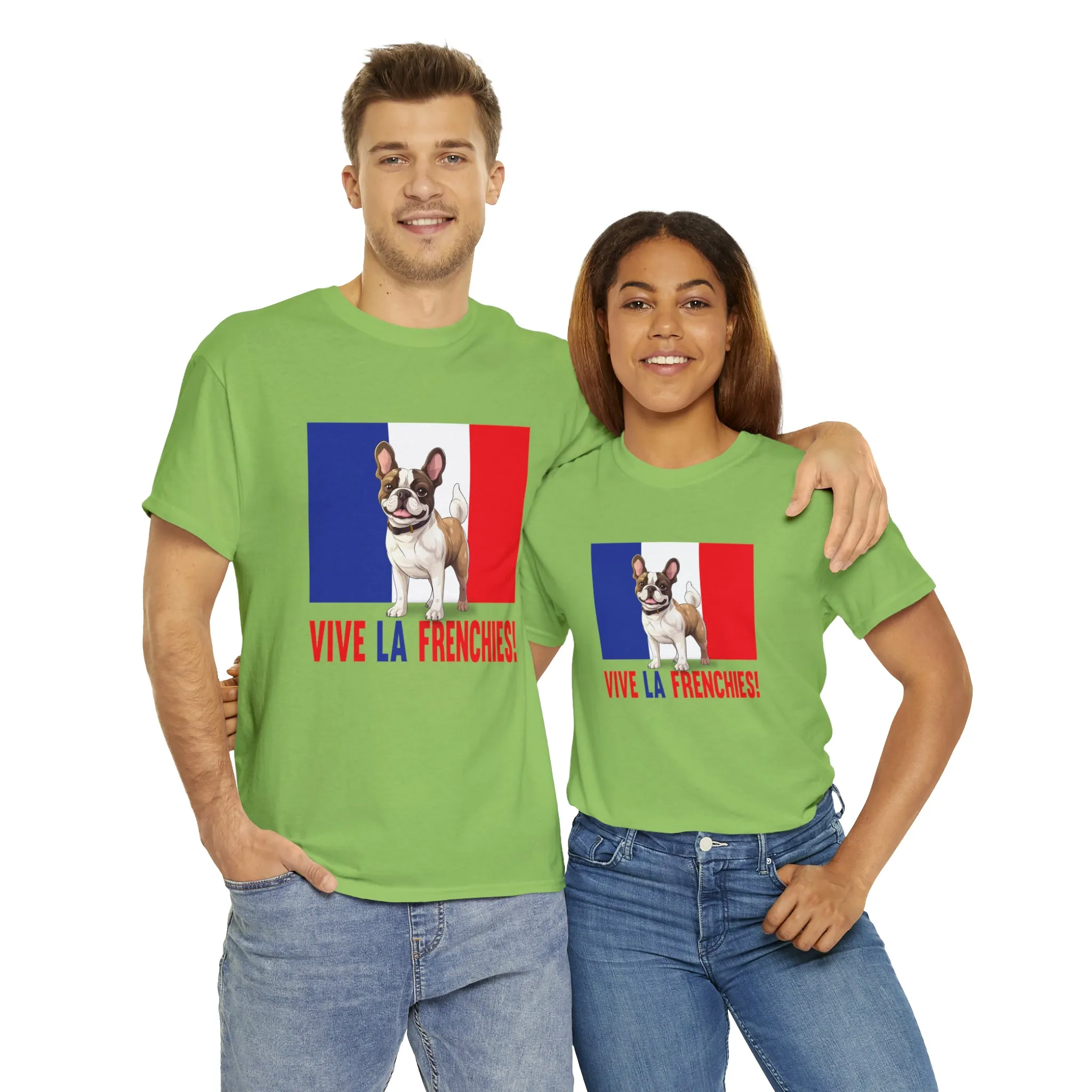 Vive La Frenchies - In this super comfortable cotton tee