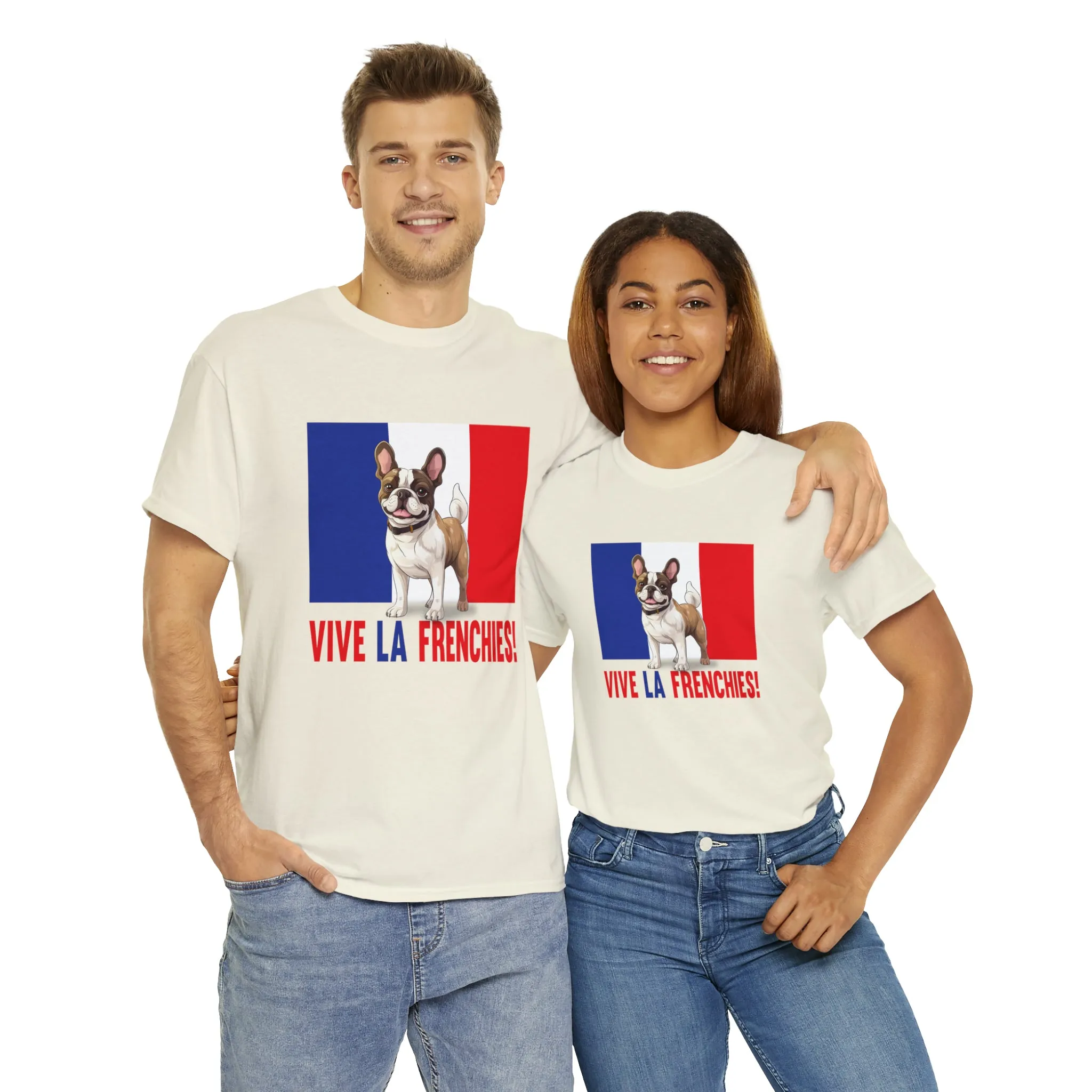 Vive La Frenchies - In this super comfortable cotton tee