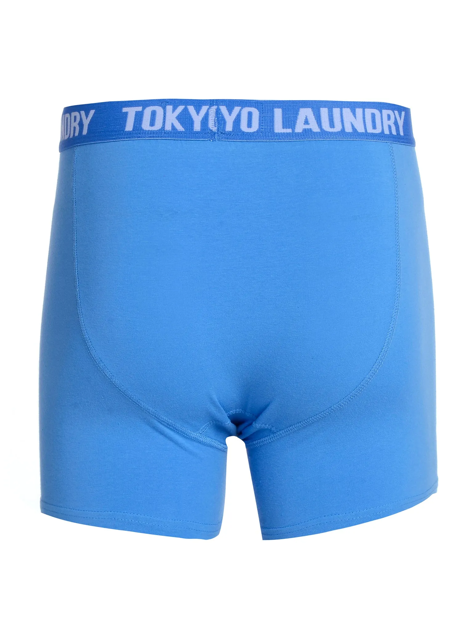 West Hawk (2 Pack) Boxer Shorts Set in Regatta Blue / Light Grey Marl - Tokyo Laundry