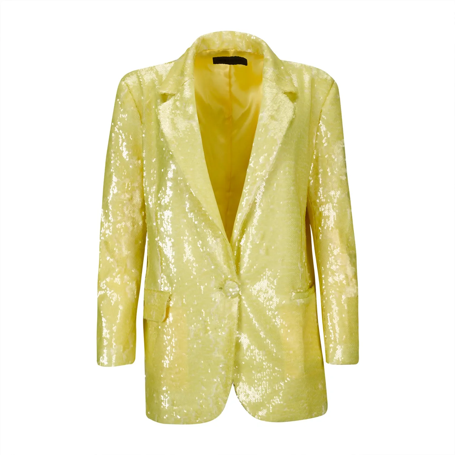 Yellow Sequins Blazer