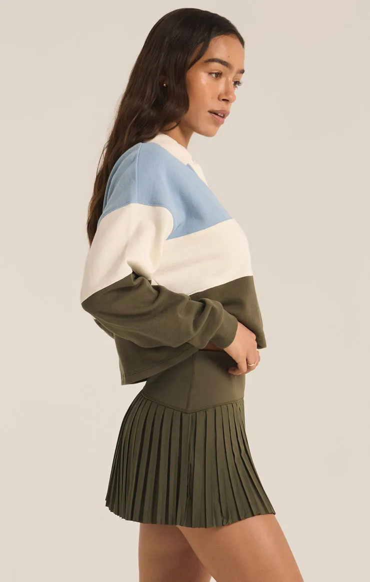 Z SUPPLY Player Collared Long Sleeve Top