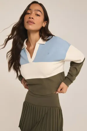 Z SUPPLY Player Collared Long Sleeve Top